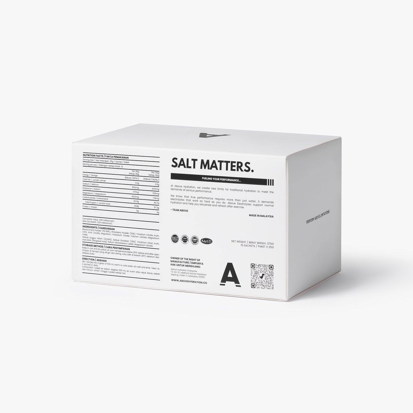 ABOVE 500 ELECTROLYTES (60 PACK)